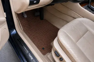 Килимки (EVA, коричневі) для BMW 7 серія E38