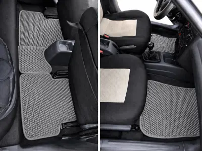 Килимки EVA (сірі) для Daewoo Lanos