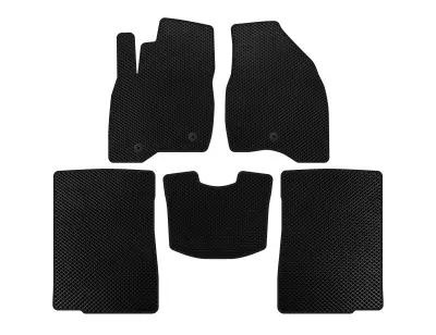 Килимки EVA (2015-2017, 2 ряди,  7-ми місний, Чорний) для Ford Explorer