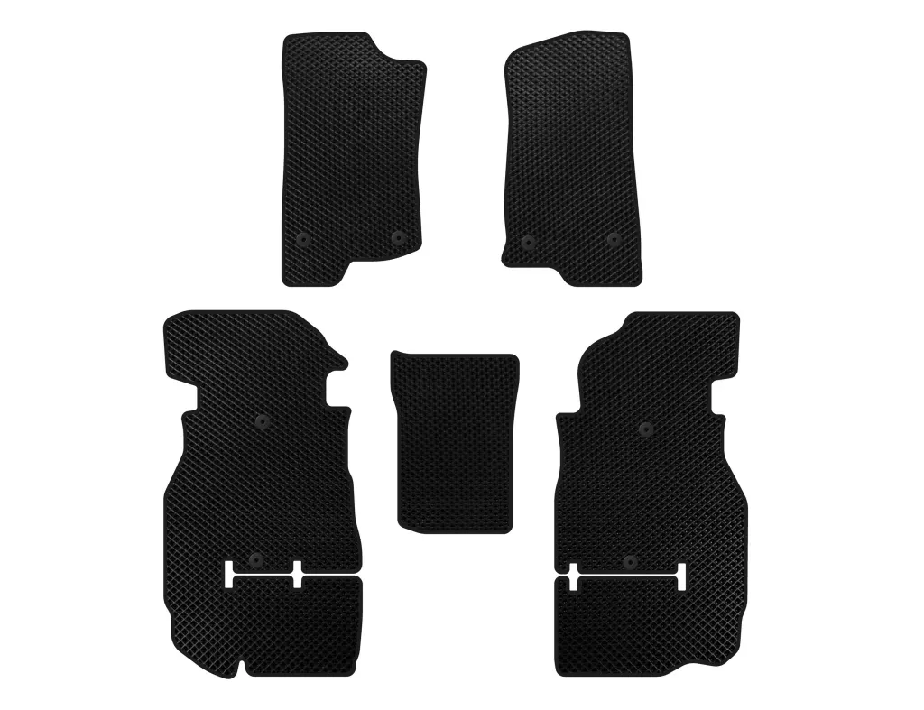 Килимки EVA (Rubicon Unlimited/5-ти дверний, Чорний) для Jeep Wrangler