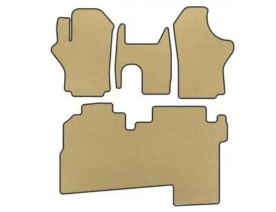 Килимки EVA (2004-2007, 2 ряди, 8-ми місний, Бежевий) для Hyundai H200, H1, Starex