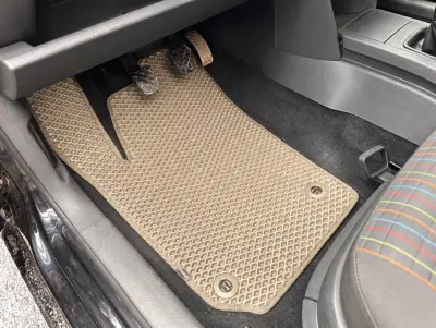 Килимки EVA (HB, 3/5-ти дверний, Бежевий) для Volkswagen Polo