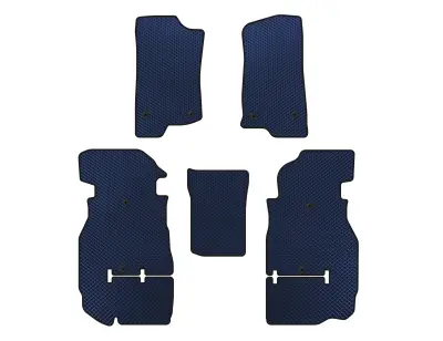 Килимки EVA (Rubicon Unlimited/5-ти дверний, Синій) для Jeep Wrangler
