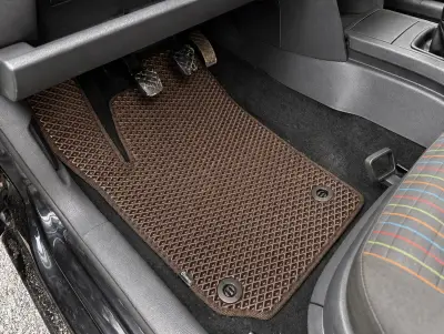 Килимки EVA (HB, 3/5-ти дверний, Коричневий) для Volkswagen Polo