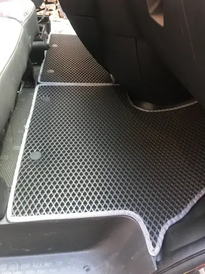 Килимки (2 шт, EVA, чорні) для Opel Vivaro