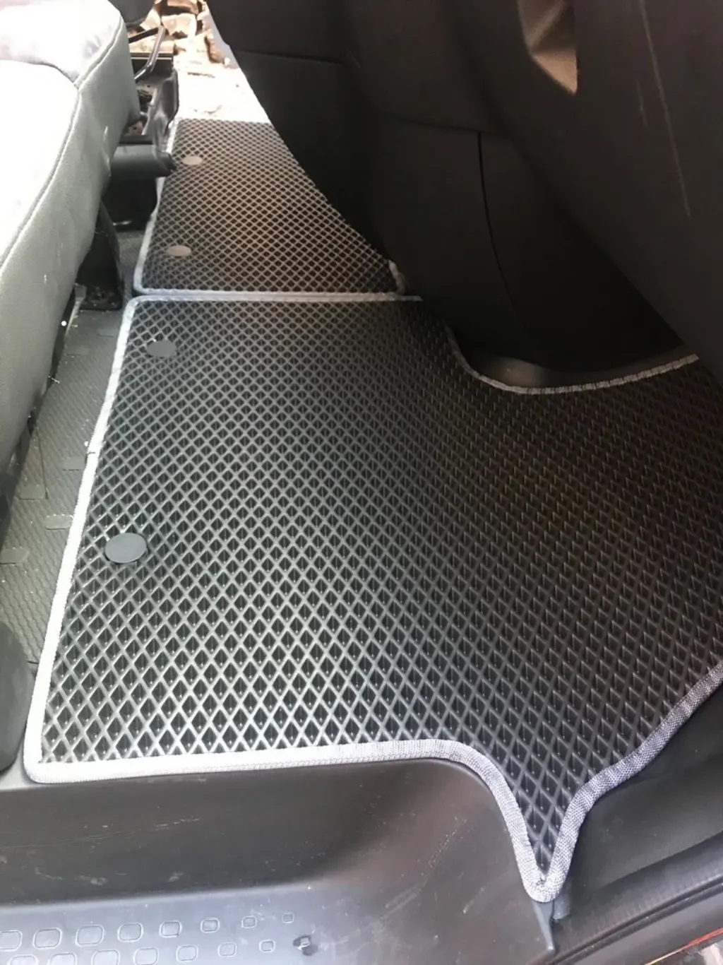 Килимки (2 шт, EVA, чорні) для Opel Vivaro