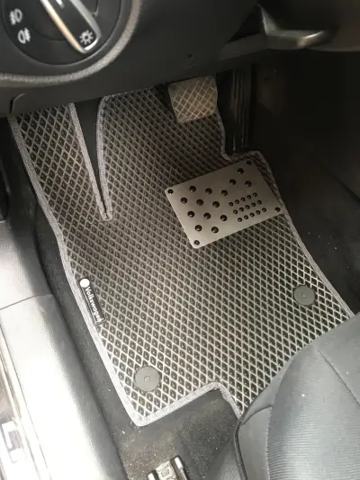 Поліуретанові килимки (2 ряду, EVA, чорні) для Volkswagen Sharan