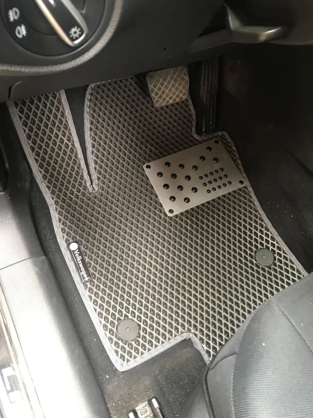 Поліуретанові килимки (2 ряду, EVA, чорні) для Volkswagen Sharan