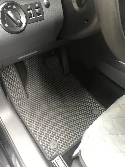 Килимки EVA (чорні) 2 шт, передні для Volkswagen Caddy