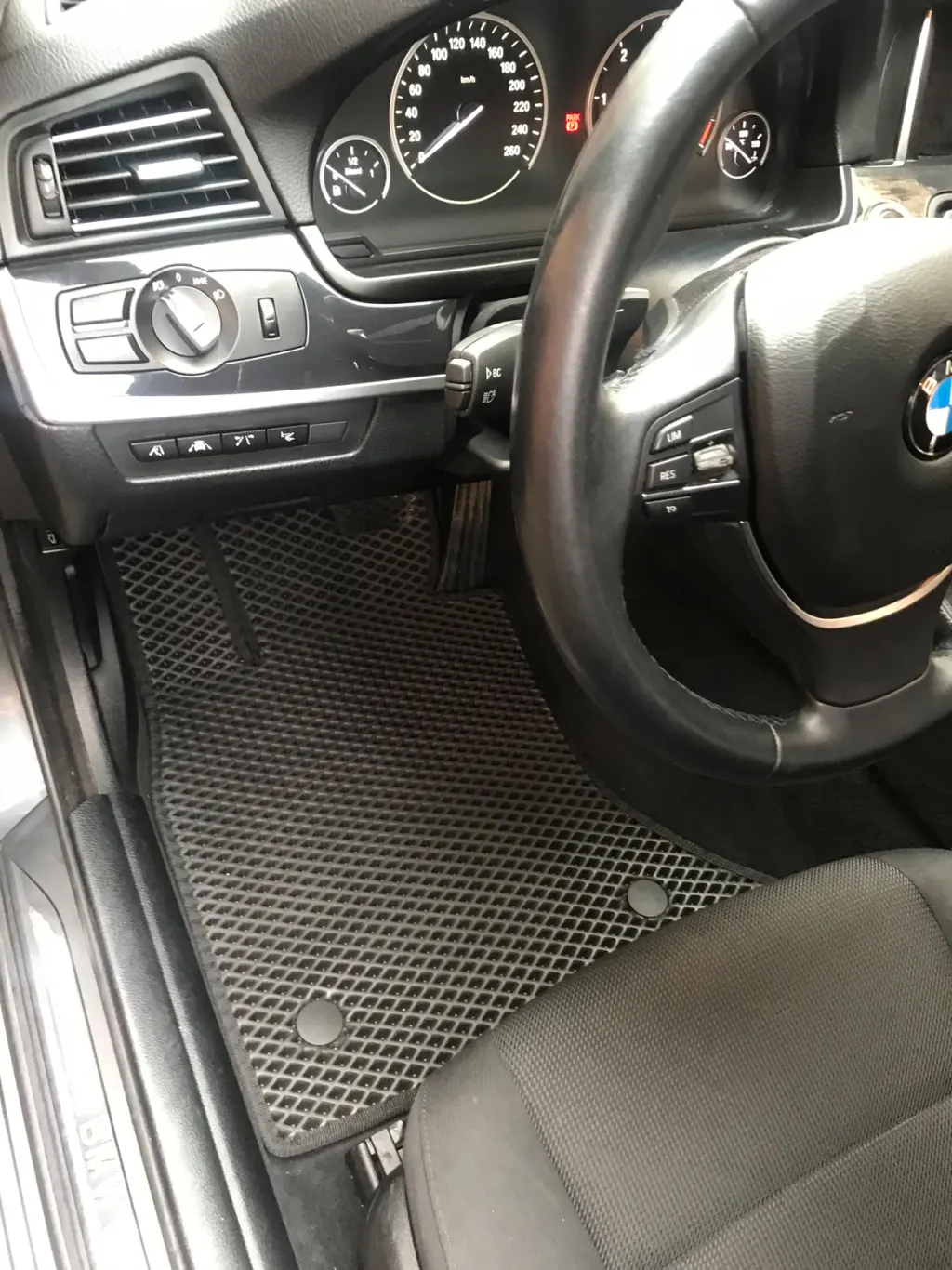 Килимки 2013-2016 (EVA, чорні) для BMW 5 серія F10/F11