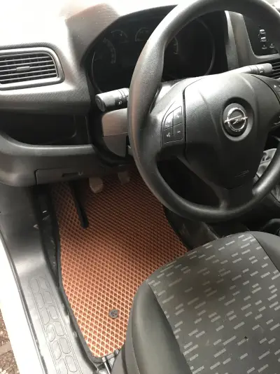 Килимки EVA (цегляні, передні) для Fiat Doblo II