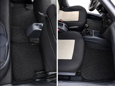 Килимки EVA (чорні) для Daewoo Lanos