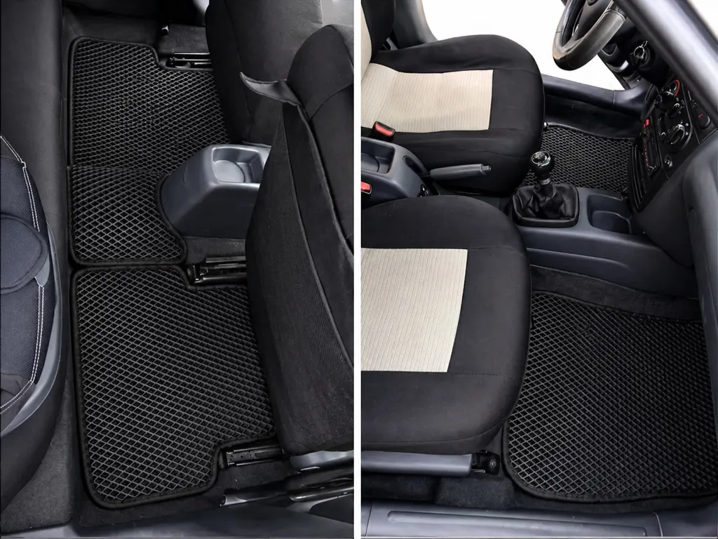 Килимки EVA (чорні) для Daewoo Lanos